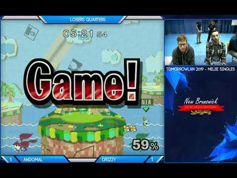 TLAN 2019 Melee Singles - Andomal (Fox) vs Drizzy (Default Fox) Losers Quarters