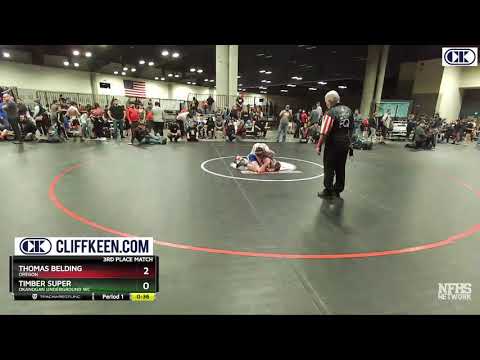 110 Lbs 3rd Place Match - Thomas Belding, Oregon Vs Timber Super, Okanogan Underground WC 0355