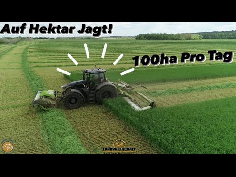 Auf Hektar Jagt! Agrarlohn Müritz mit 15 km/h durch den Roggen! 100ha Pro Tag Machbar GPS 2023