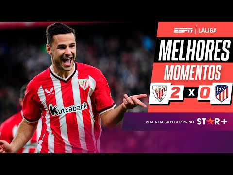 Gols e lances de Athletic Bilbao x Atlético de Madri