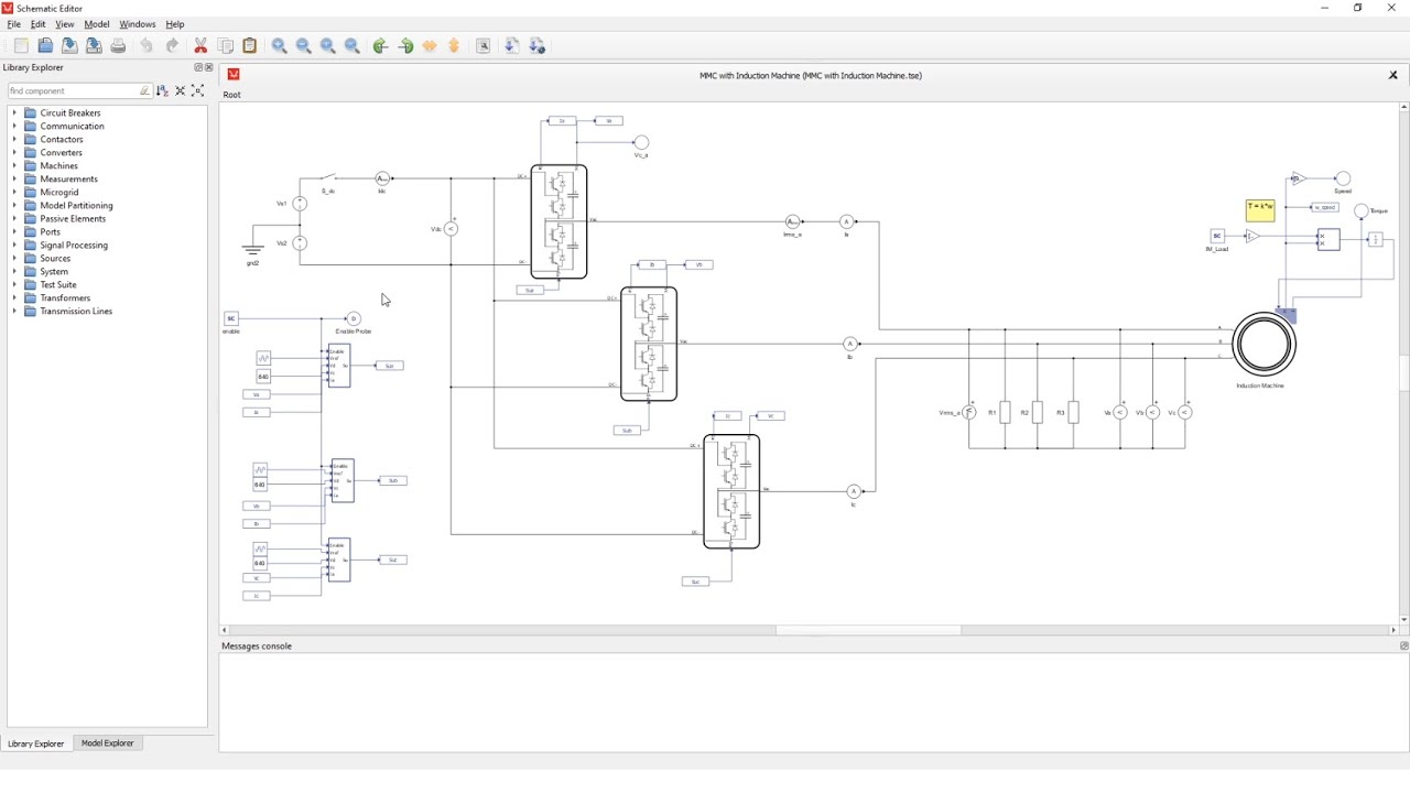 Modular Multi-Level Converter with Induction Machine | Tutorial