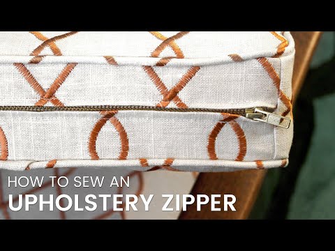 How to sew a zipper