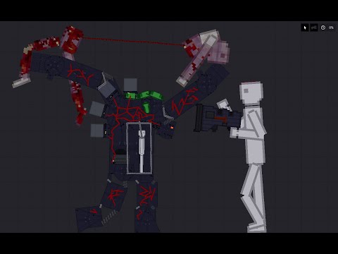 Golem Attack Giant and People in People Playground