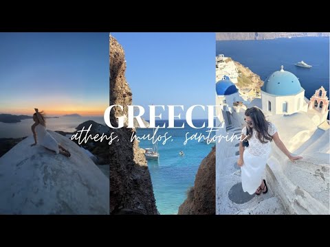 GREECE VLOG: Athens, Milos & Santorini! (where to stay + more)
