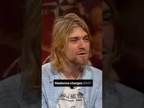 Kurt’s reaction to Madonna’s ticket prices in 1993 #nirvana #kurtcobain