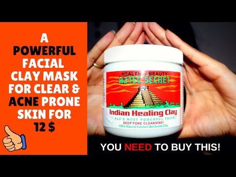 AZTEC SECRET INDIAN HEALING CLAY MASK REVIEW. 12 $ WINNING MASK FOR ACNE! TRIED & TESTED Video