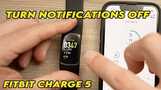 Fitbit Charge 5 : How to Turn All Notifications OFF