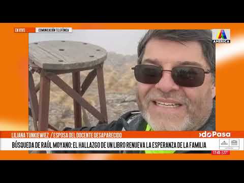 Búsqueda de Raúl Moyano: el hallazgo de un libro renueva la esperanza de la familia