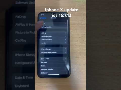 ios 16.7.12 on iphone X. Is it good? whats new? #iphoneupdates #shorts #iphonex #ios