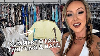 SECONDHAND SEPTEMBER | THRIFTING SUMMER TO FALL TRANSITIONING OUTFITS