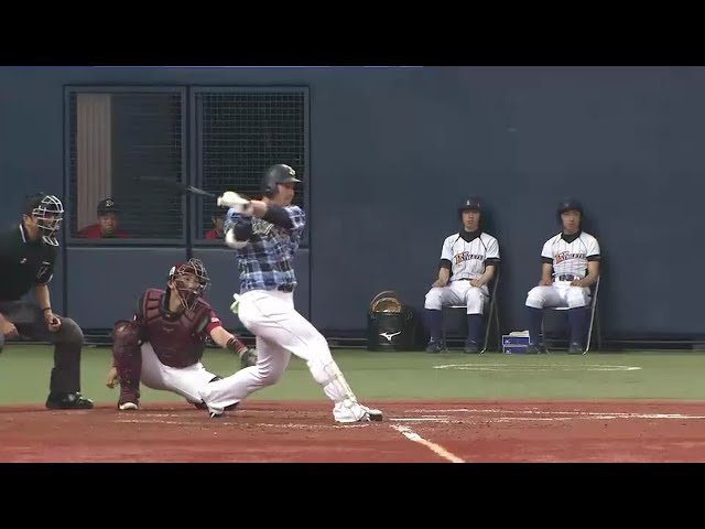 【4回裏】4番の仕事果たす!! バファローズ・T-岡田 一軍復帰後初打点となる先制打!! 2016/5/1 Bs-E