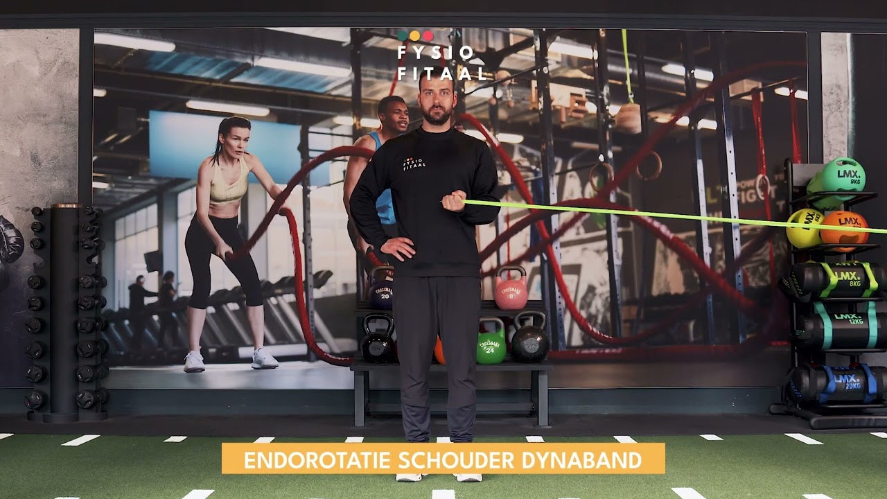 Video thumbnail: Endorotatie schouder dynaband — instructievideo