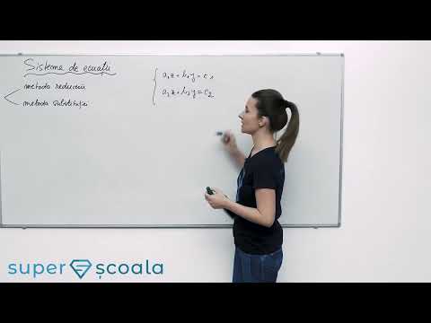 Clasa a IX-a - Sisteme de ecuații: metoda reducerii, metoda substituției