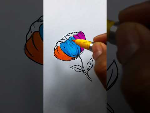 Flower &colear #creativeartmix #satisfying #1million