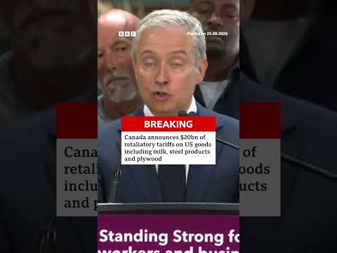 Canada announces $20bn of retaliatory tariffs on US goods. #Canada #BBCNews