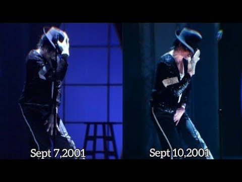 Michael Jackson Billie Jean Live in New York 07.10.2001 (Comparison)