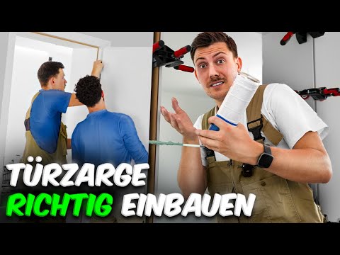 TÜRE RICHTIG EINBAUEN mit einfacher Montagehilfe (ANLEITUNG) ✅