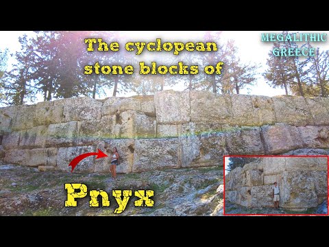 The cyclopean stone blocks of Pnyx