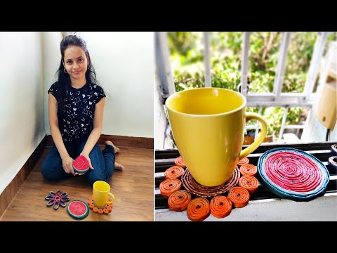 Newspaper Craft | Newspaper Coaster | Best Out of Waste
