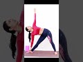 How To Do Trikonasana Or Triangle Pose Yoga For Beginners Asana Of The Day Trikonasana Shorts