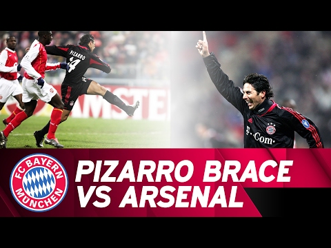 Claudio Pizarro Brace Against FC Arsenal | 2004/05 Champions League