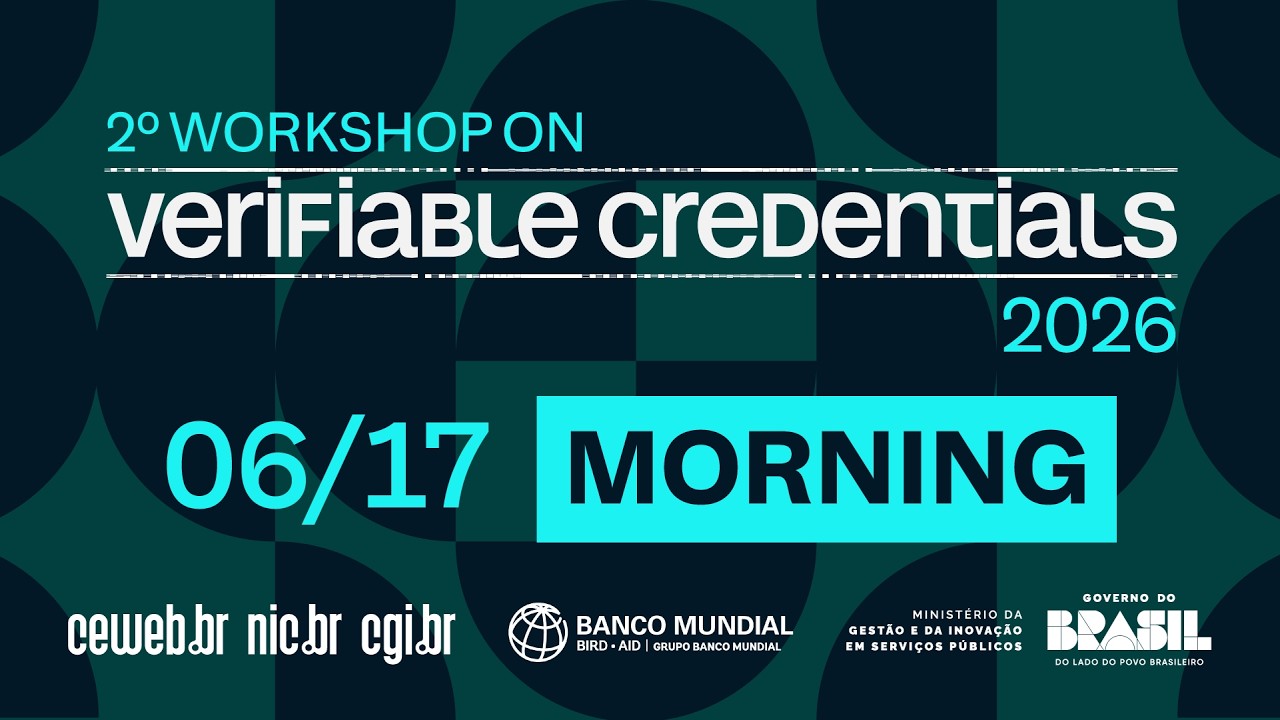 [2º Workshop on Verifiable Credentials]  - Day 1 (Part 1) English Audio