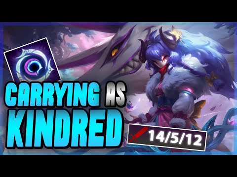 the best kindred jungle in the world shows u the best runes and build and path and kills and wow