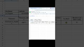 ⛅ Get Live Weather Data in Google Sheets! #shorts