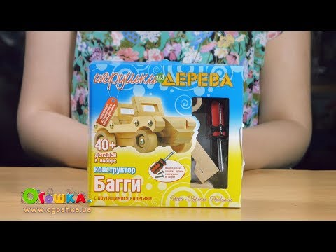 Видео обзор Конструктор Гонка-Багги Мир деревянных игрушек
