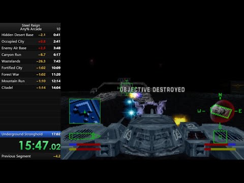 Steel Reign Speedrun - 15:47 (Any% Arcade)