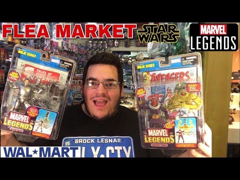 TOY HUNTING AT A FLEA MARKET/WALMART - WWE,MARVE LEGENDS,STAR WARS & MORE! (Part 2)