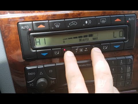 Mercedes W210 Climate Control Fault Codes / Codes of errors climate control on the Mercedes W210