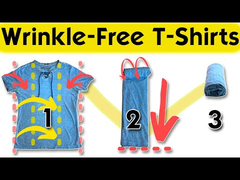 How to Fold T-Shirts to AVOID WRINKLES: Step-by-step guide