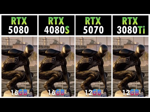 RTX 5080 vs RTX 4080 Super vs RTX 5070 vs RTX 3080 Ti - Performance in 20 Games