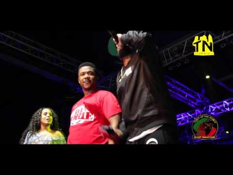 Angela Hunte and Machel Montano