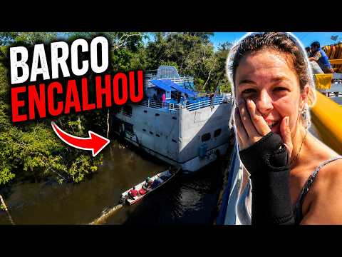 UM BARCO ENCALHOU NO MEIO DO RIO AMAZONAS | Codajás/AM - Ep2