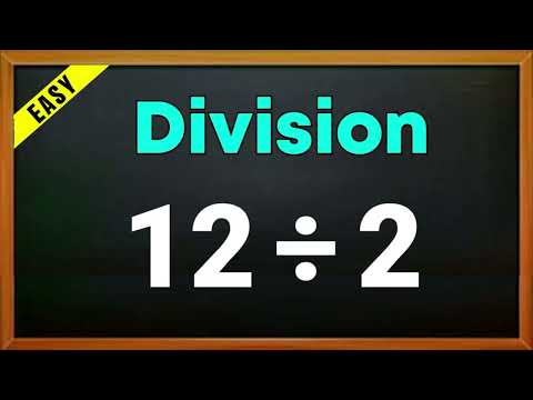 12 ÷ 2 = ? | 12 divided by 2 | 12 / 2