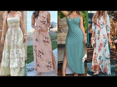 VESTIDOS LARGOS DE MODA PRIMAVERA VERANO ELEGANTES Y SENCILLOS