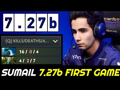SUMAIL 7.27b New Patch First Game with Unkillable Morphling Dota 2