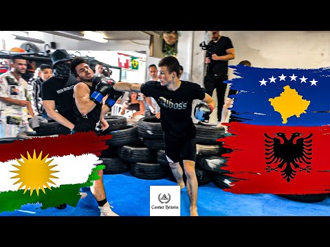 Albanian Judoka "Kikiriki" vs Kurdish Boxer "Dico" | Boxing Streetfight Switzerland |Combat Helvetia