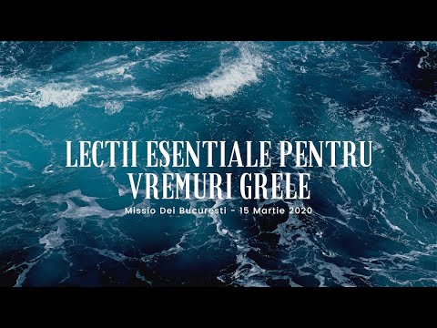 Lectii esentiale pentru vremuri grele