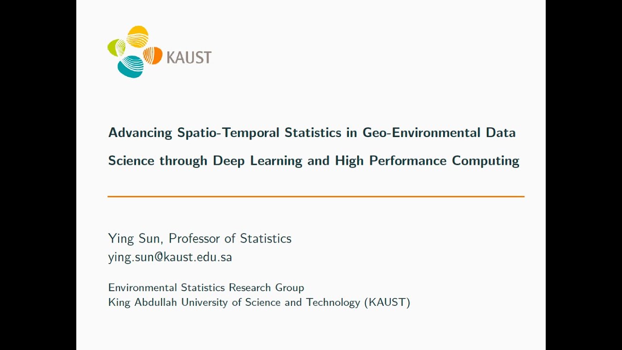 Advancing Spatio-Temporal Statistics in Geo-Environmental Data Science through Deep Learning and HPC