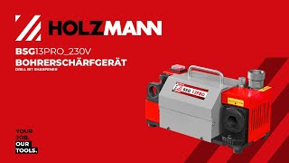 HOLZMANN BSG13PRO_230V - Bohrerschärfgerät / drill bit sharpener (OFFICIAL VIDEO)