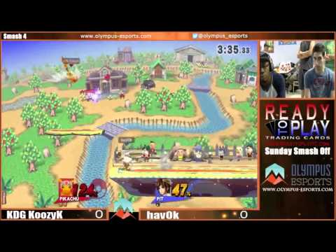 KDG | KoozyK (Luigi, Pikachu) vs Havok (Pit) Smash Wii U - Smash 4