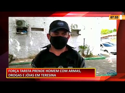 Força Tarefa prende traficante com armas, joias e drogas em Teresina 24 02 2021