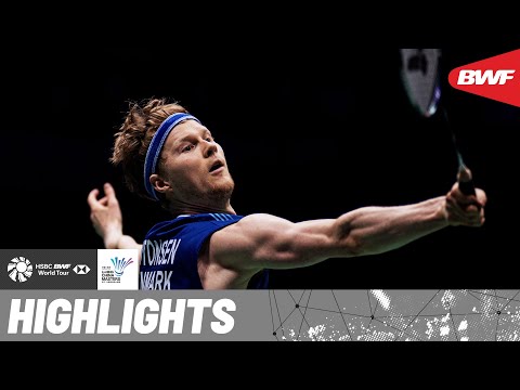 Lin Chun-Yi and Anders Antonsen contend for a spot in the finals