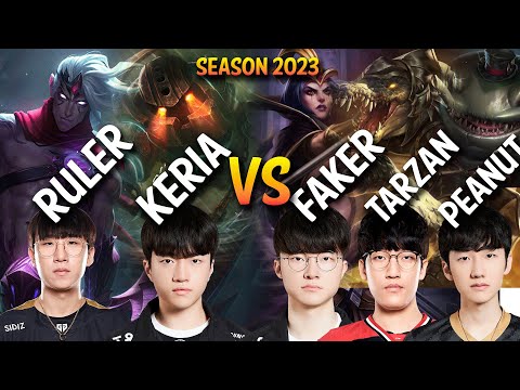 JDG Ruler DUO With T1 Keria VS Faker, Tarzan, Peanut - Patch 13.12 KR Ranked
