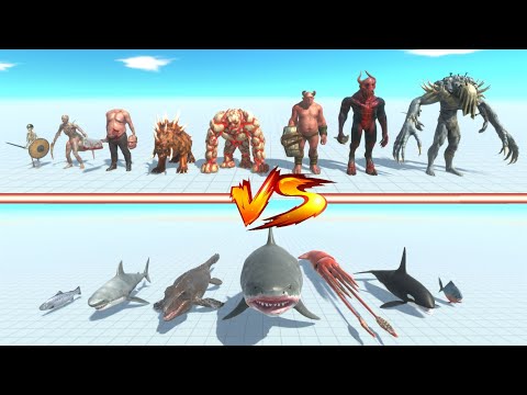 Aquatic Animals vs Infernals - Animal Revolt Battle Simulator