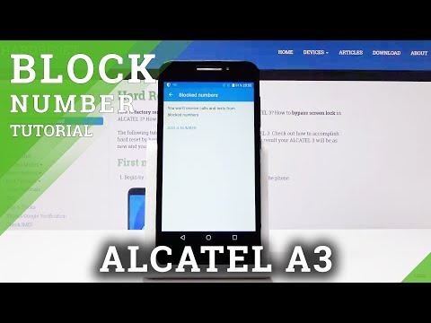 How to Block Number in ALCATEL A3 - Create Blacklist
