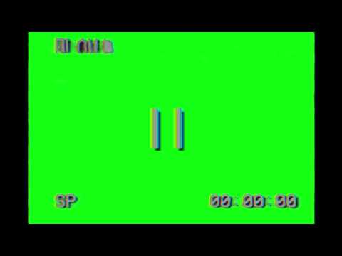 VHS Pause Green Screen (Sound + In & Out)